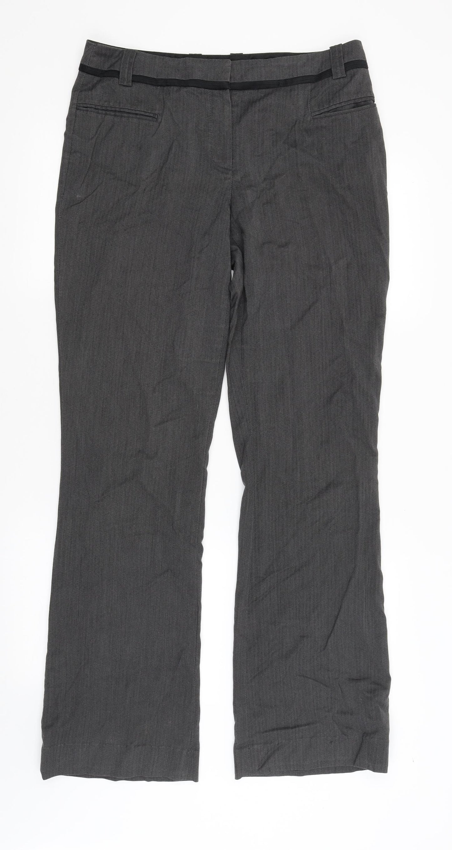 NEXT Womens Grey   Dress Pants Trousers Size 10 L32 in
