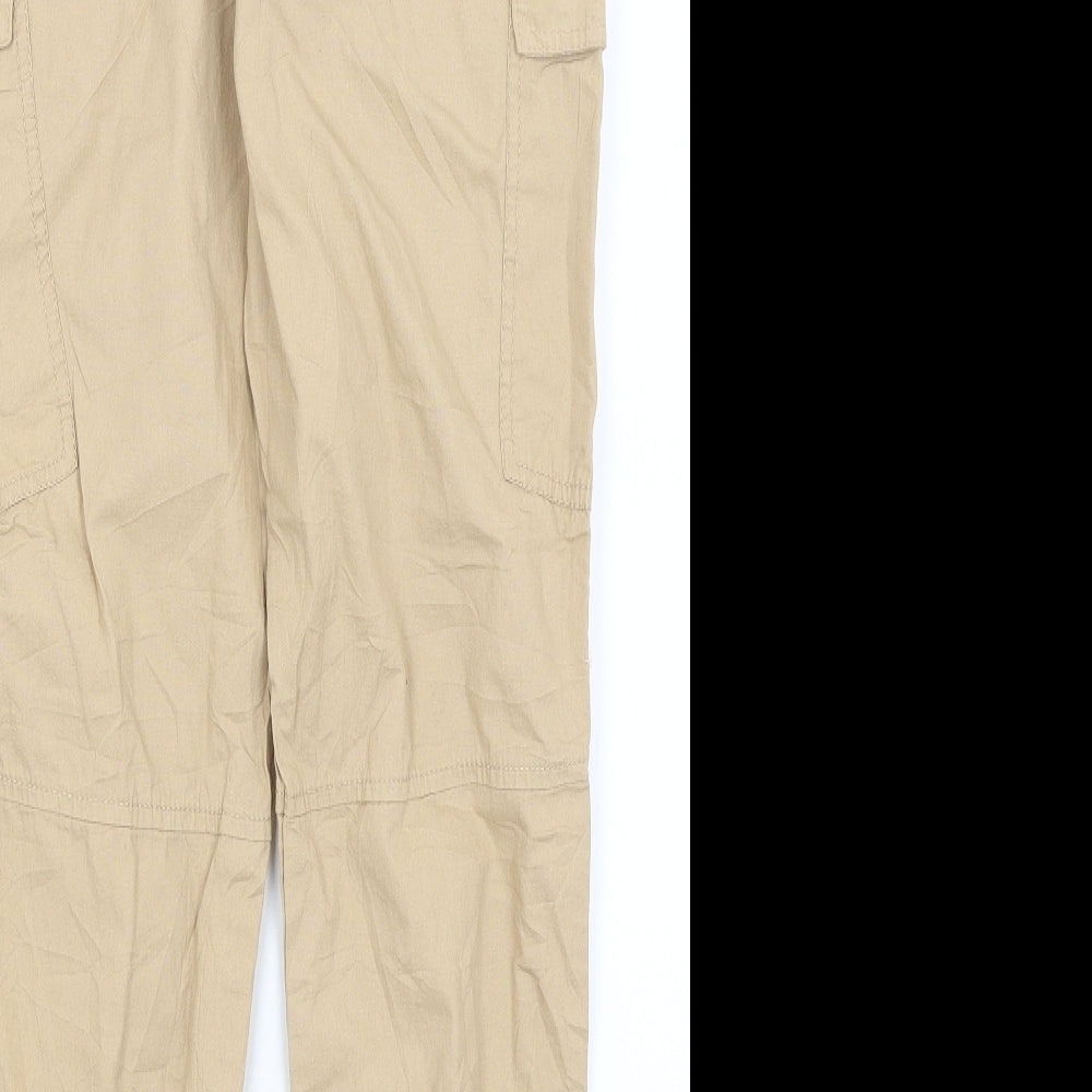 H&M Girls Beige   Cargo Trousers Size 13-14 Years