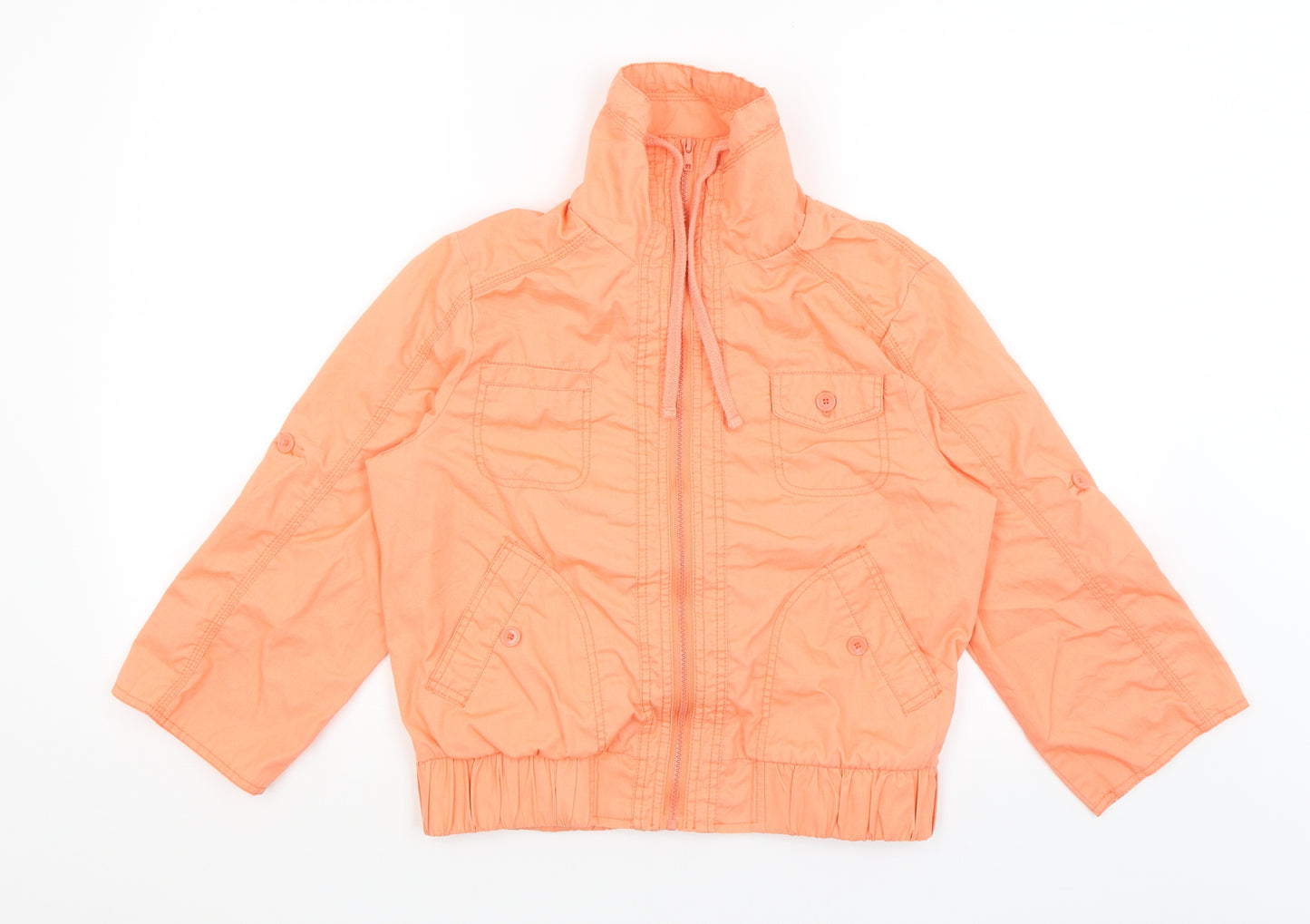 New Look Womens Orange   Full Zip Jumper Size 10