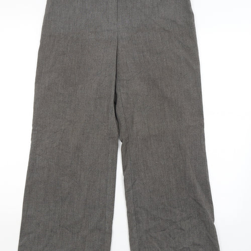 M&S Womens Grey   Dress Pants Trousers Size 10 L28 in