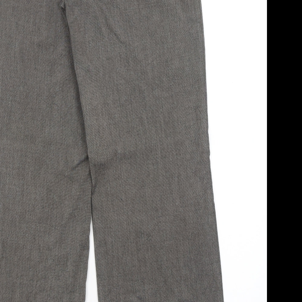 M&S Womens Grey   Dress Pants Trousers Size 10 L28 in