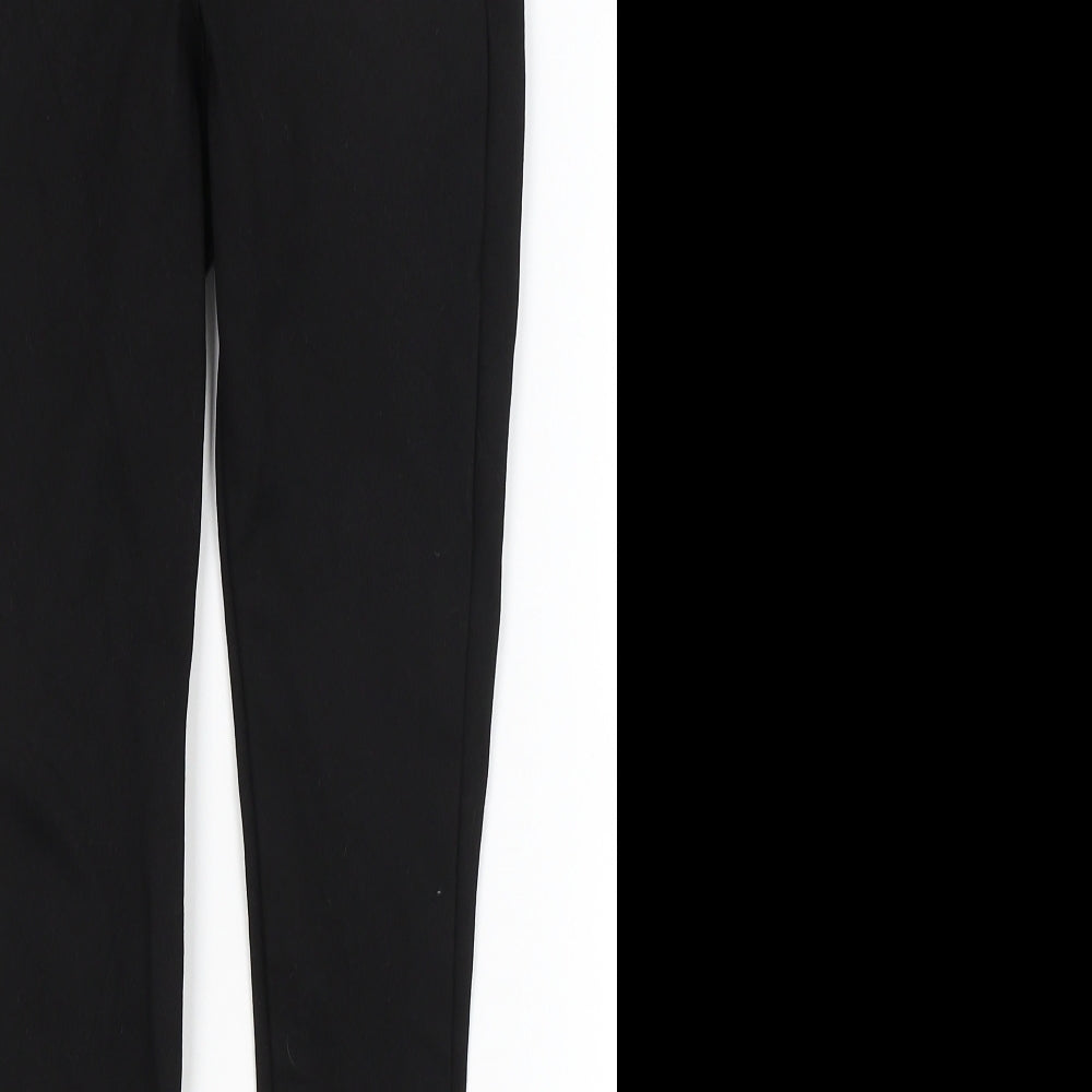 F&F Womens Black   Trousers  Size 6 L25 in