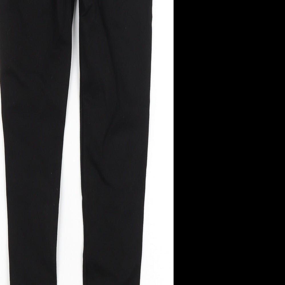 F&F Womens Black   Trousers  Size 6 L25 in