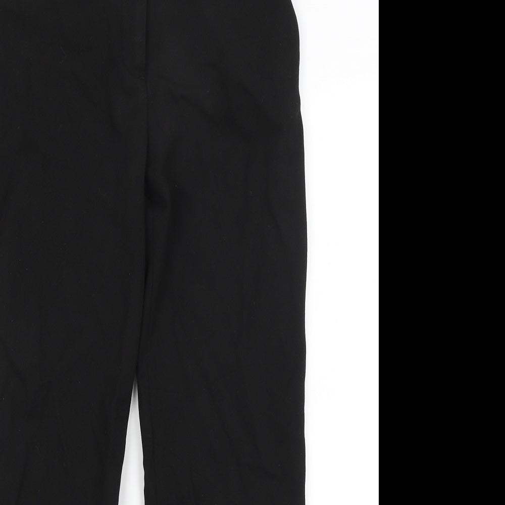 H&M Womens Black   Capri Trousers Size 6 L24 in