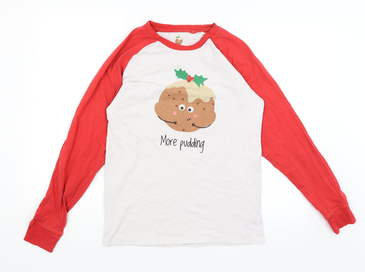 NEXT Mens White T-Shirt Size S - More Pudding