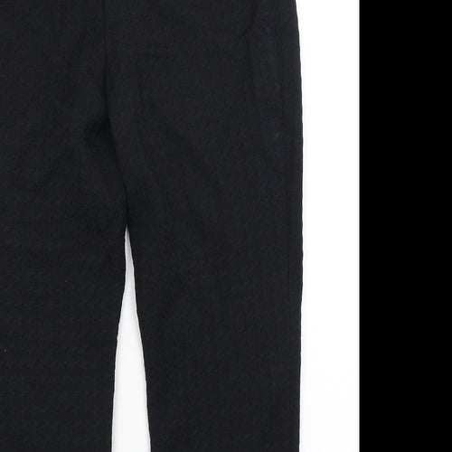 Zara Womens Black Houndstooth  Trousers  Size M L27 in