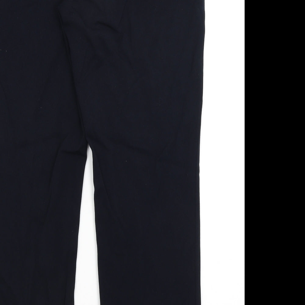 M&S Womens Blue   Trousers  Size 14 L28 in
