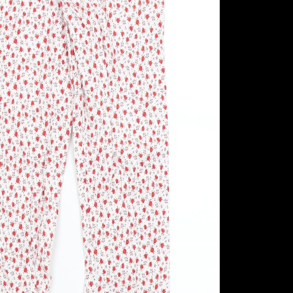 NEXT Girls White Floral  Capri Pyjama Pants Size 13 Years