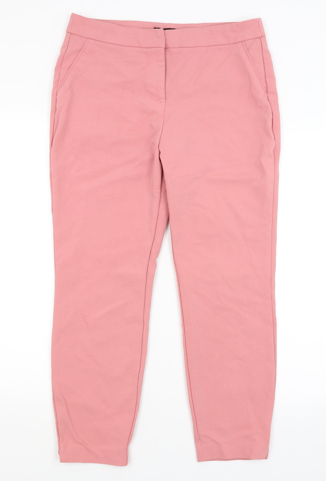 Papaya Womens Pink   Capri Trousers Size 12 L25 in