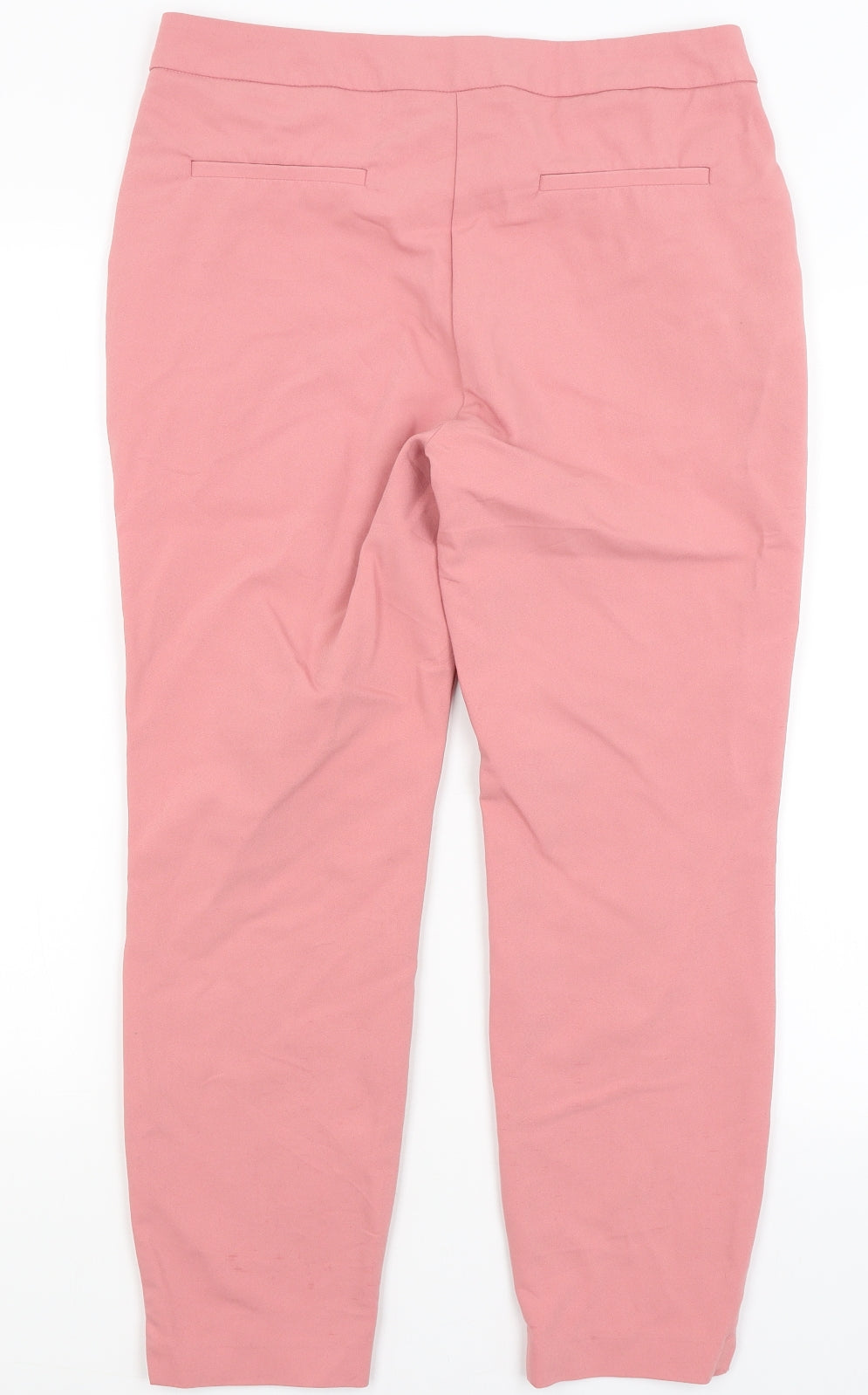 Papaya Womens Pink   Capri Trousers Size 12 L25 in