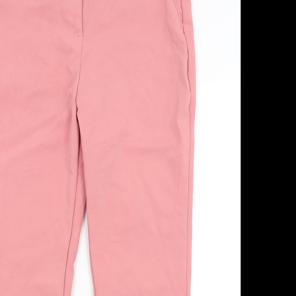 Papaya Womens Pink   Capri Trousers Size 12 L25 in