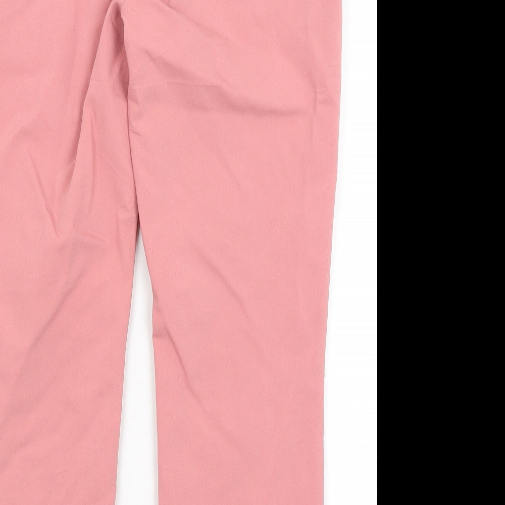 Papaya Womens Pink   Capri Trousers Size 12 L25 in