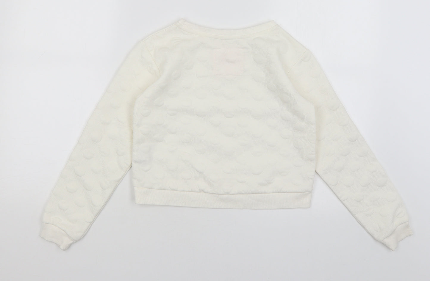 H&M Girls White   Pullover Jumper Size 9-10 Years