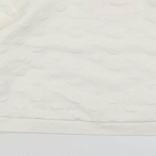 H&M Girls White   Pullover Jumper Size 9-10 Years