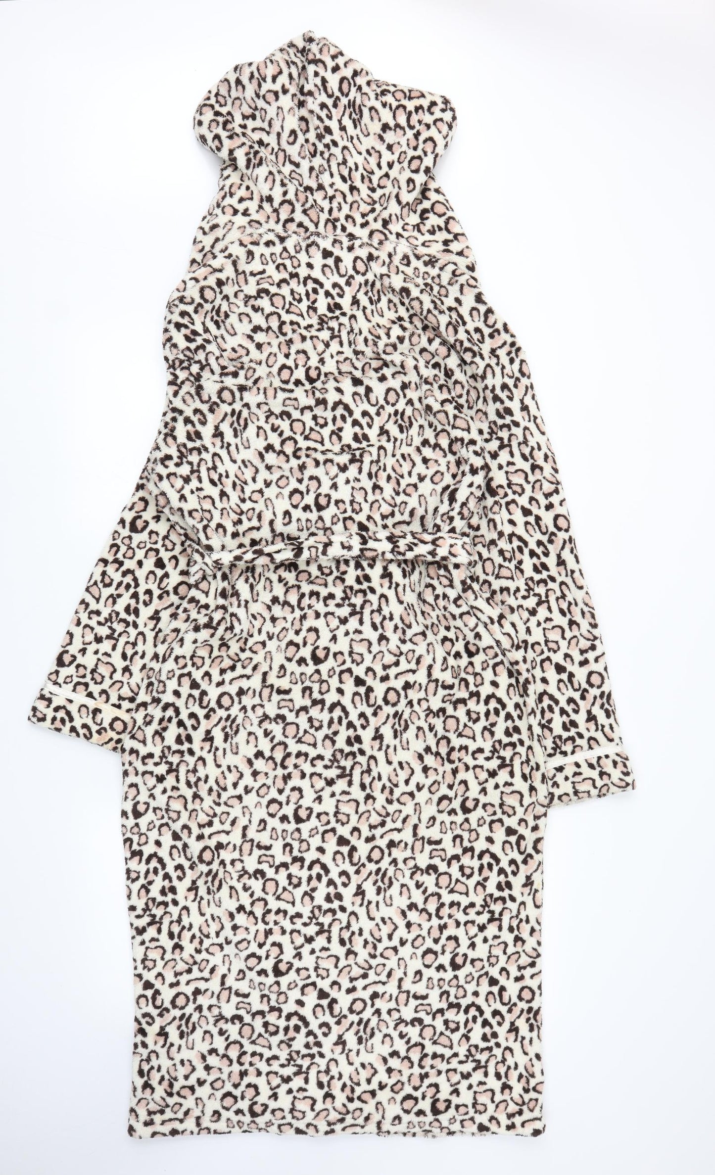 NEXT Womens Beige Animal Print  Chemise Robe Size M  - Leopard print
