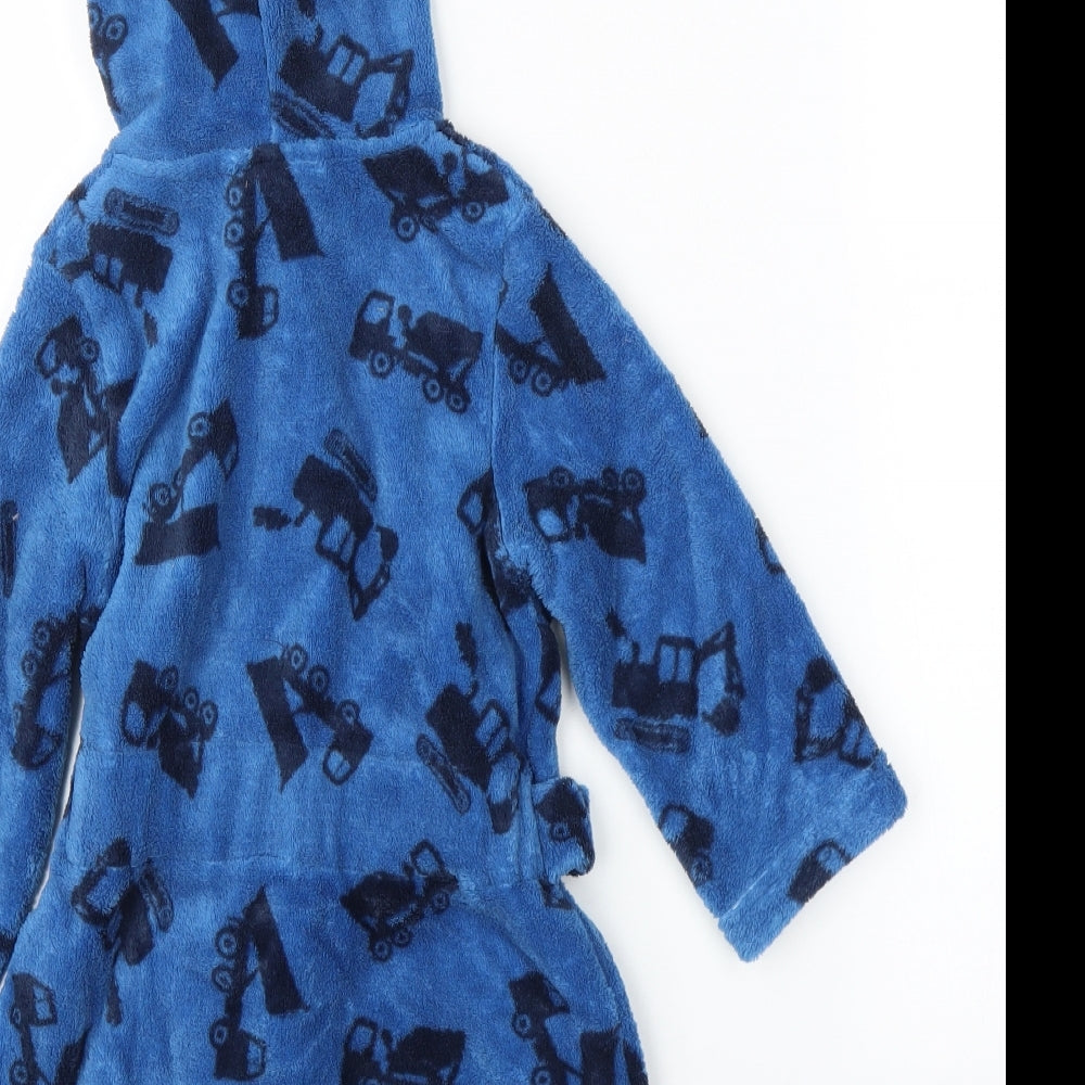 KappAhi Boys Blue Solid  Chemise Robe Size 18-24 Months