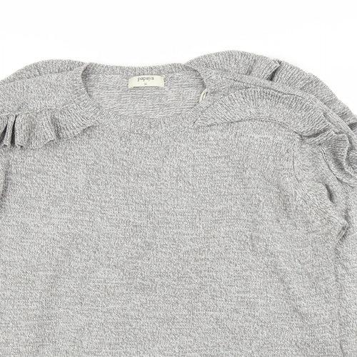 Papaya Womens Grey   Pullover Jumper Size M