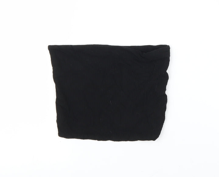 Topshop Womens Black   Cropped Blouse Size 8  - Boob Tube
