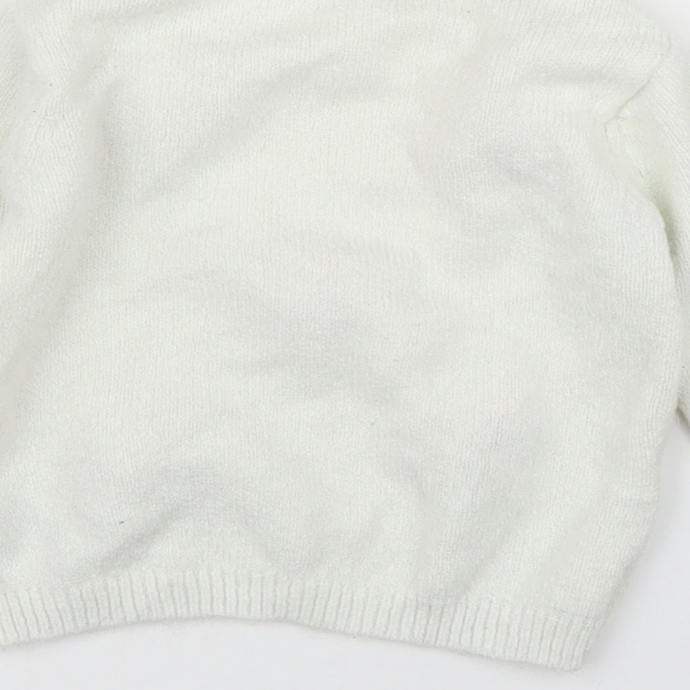 Primark Girls White   Pullover Jumper Size 3-4 Years  - Unicorn