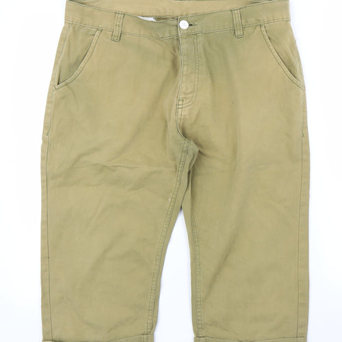 Primark Mens Beige   Cropped Trousers Size 34 in