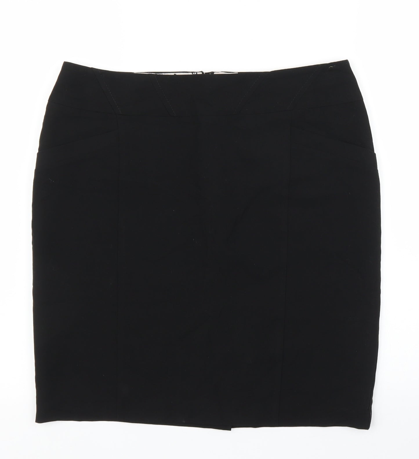 Dorothy Perkins Womens Black   Straight & Pencil Skirt Size 12