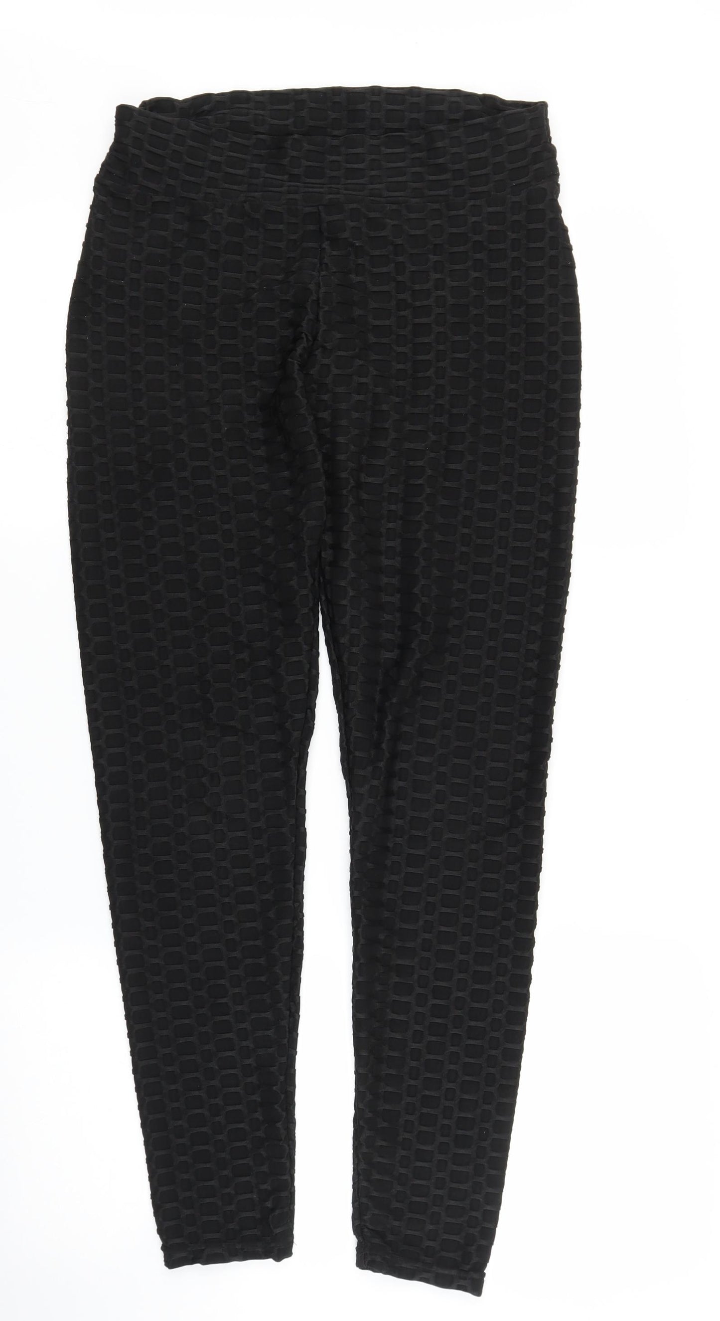 Preworn Womens Black   Carrot Trousers Size L L27 in