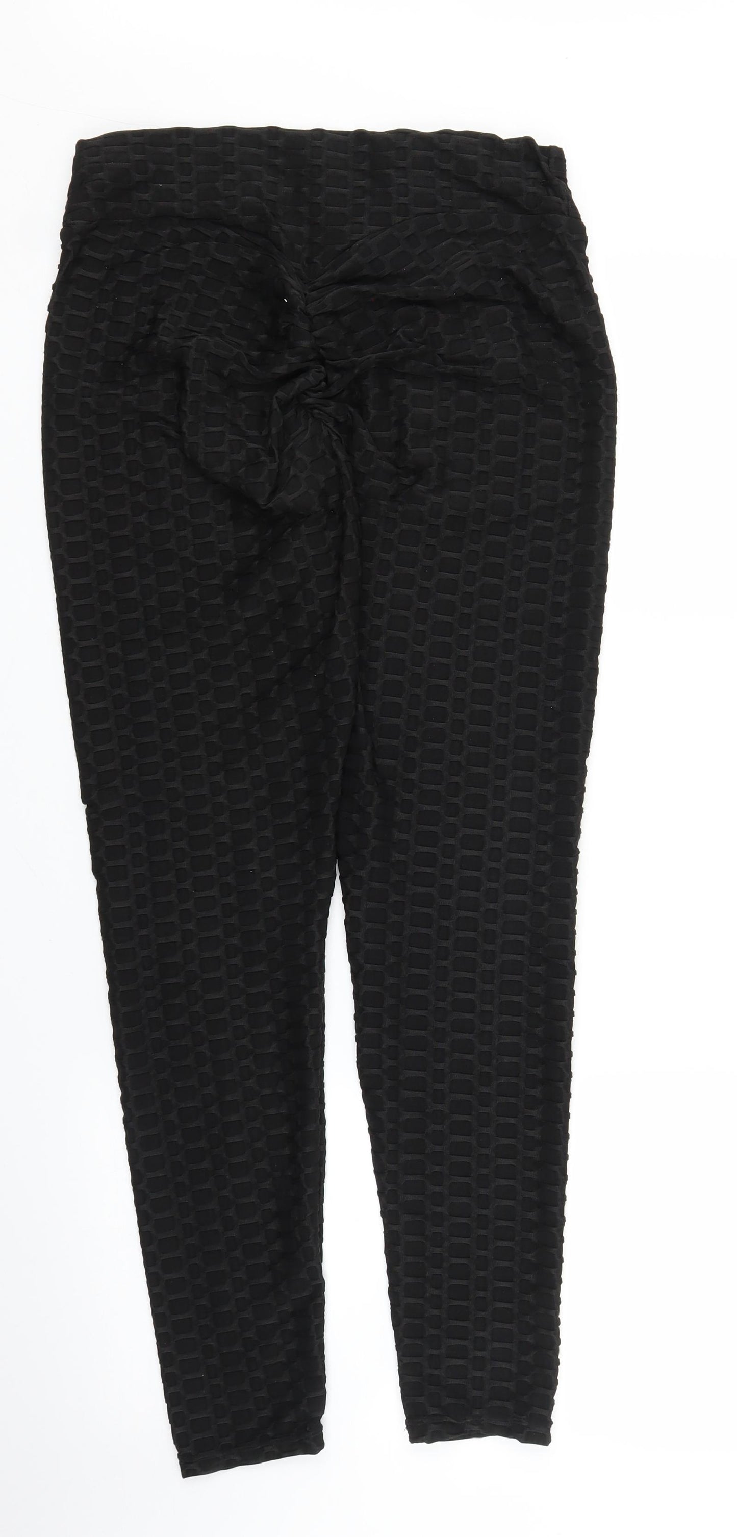 Preworn Womens Black   Carrot Trousers Size L L27 in