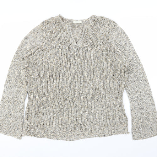 M&S Womens Beige   Pullover Jumper Size 16