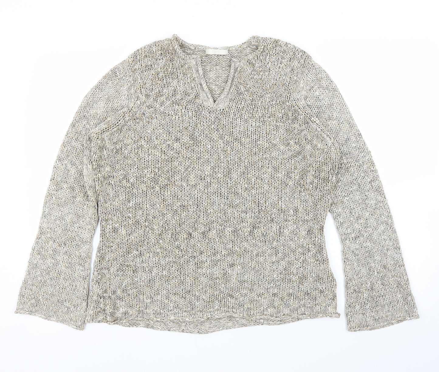 M&S Womens Beige   Pullover Jumper Size 16