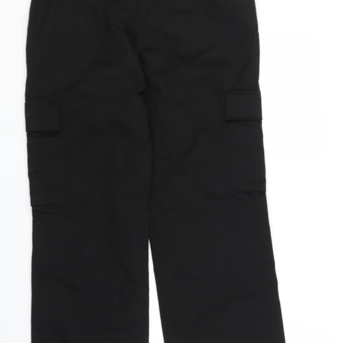 M&S Womens Black   Cargo Trousers Size 12 L27 in