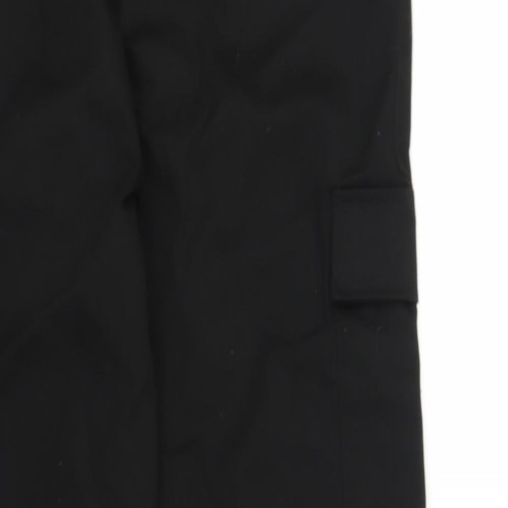 M&S Womens Black   Cargo Trousers Size 12 L27 in