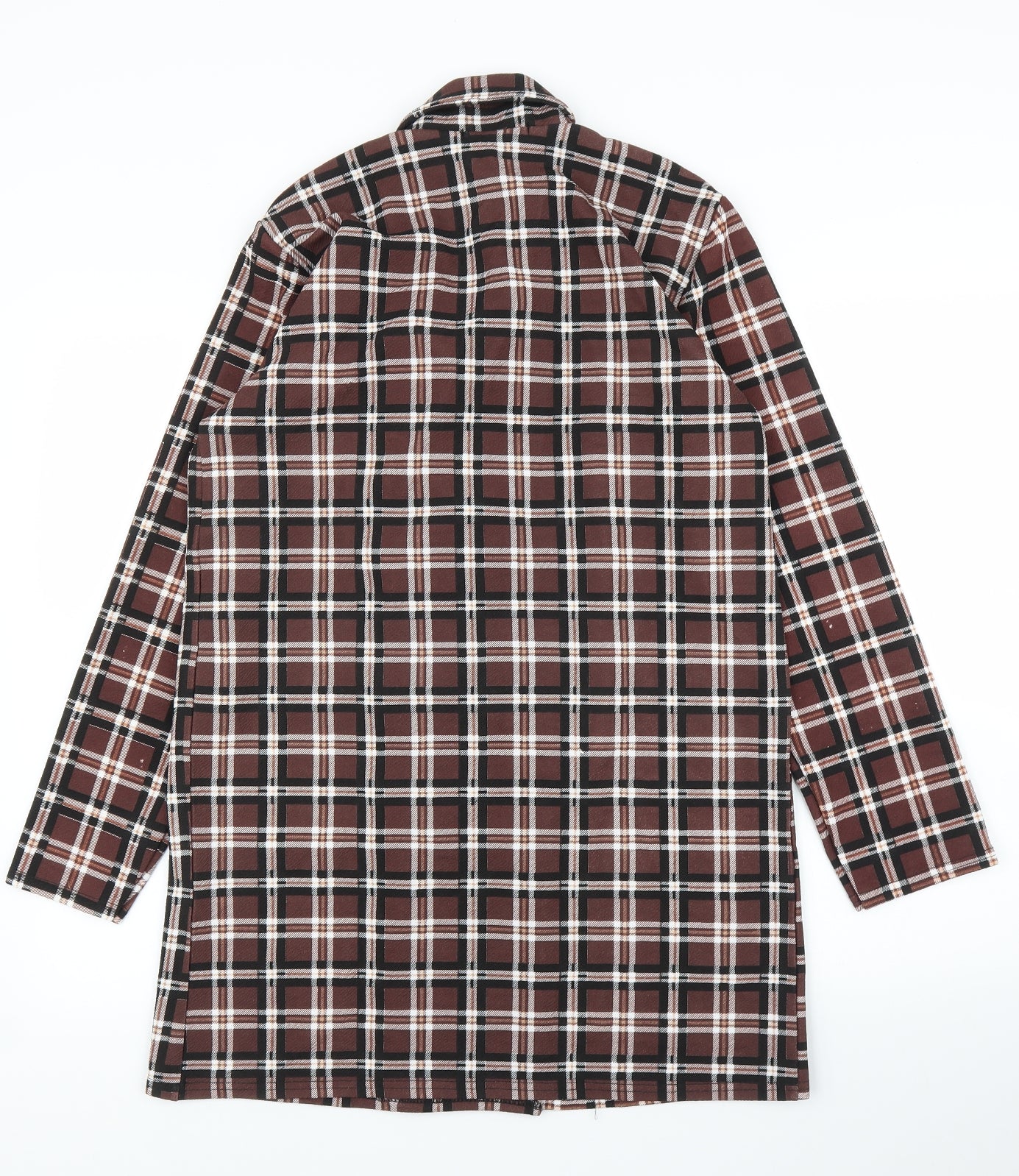 Lasula Womens Brown Plaid  Cardigan Jumper Size 12  - Jacket