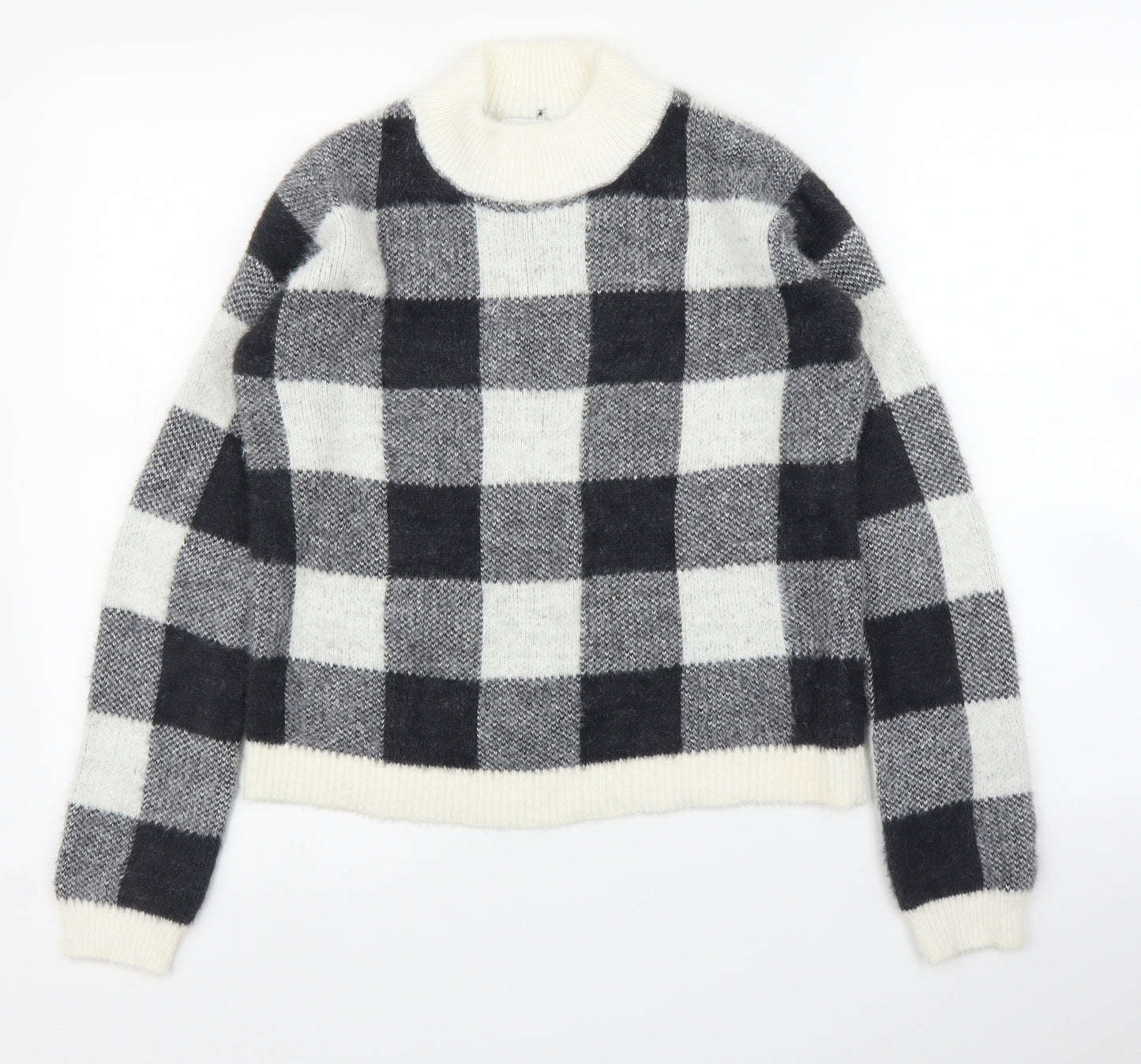 Primark Girls Grey Check  Pullover Jumper Size 12-13 Years