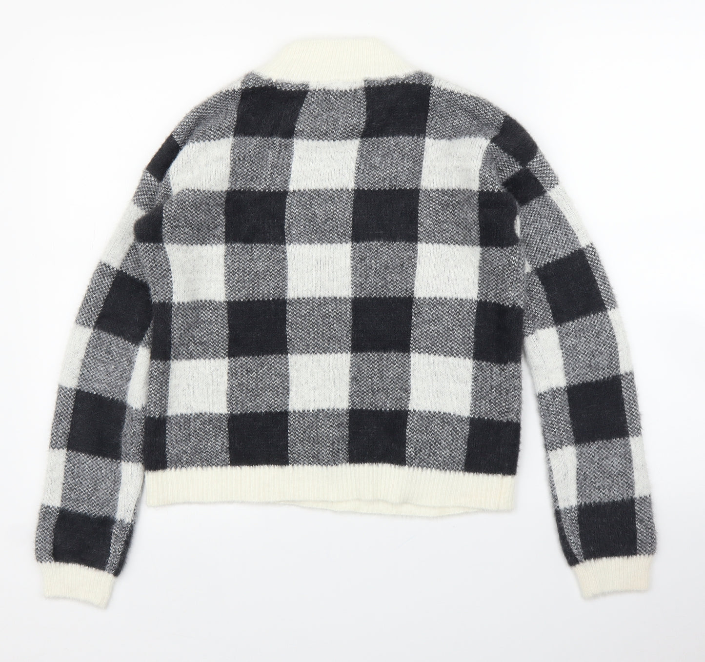 Primark Girls Grey Check  Pullover Jumper Size 12-13 Years