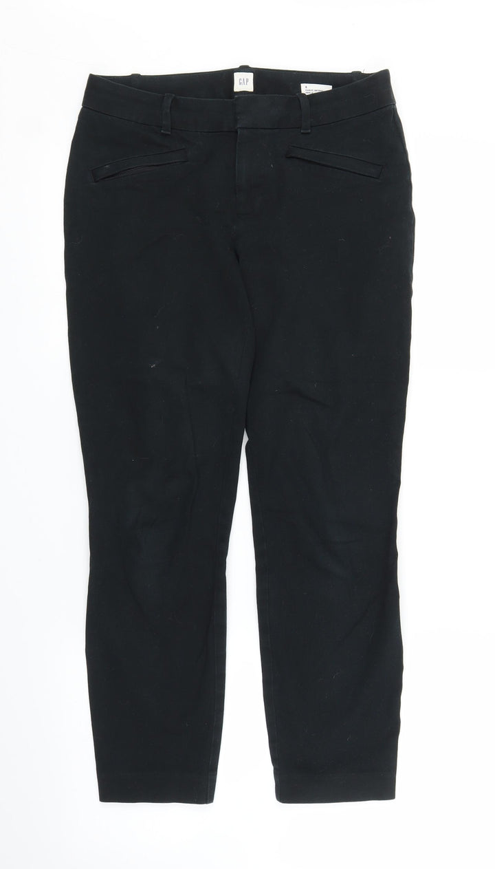 Gap Womens Black Cropped Trousers Size 6 L24 in