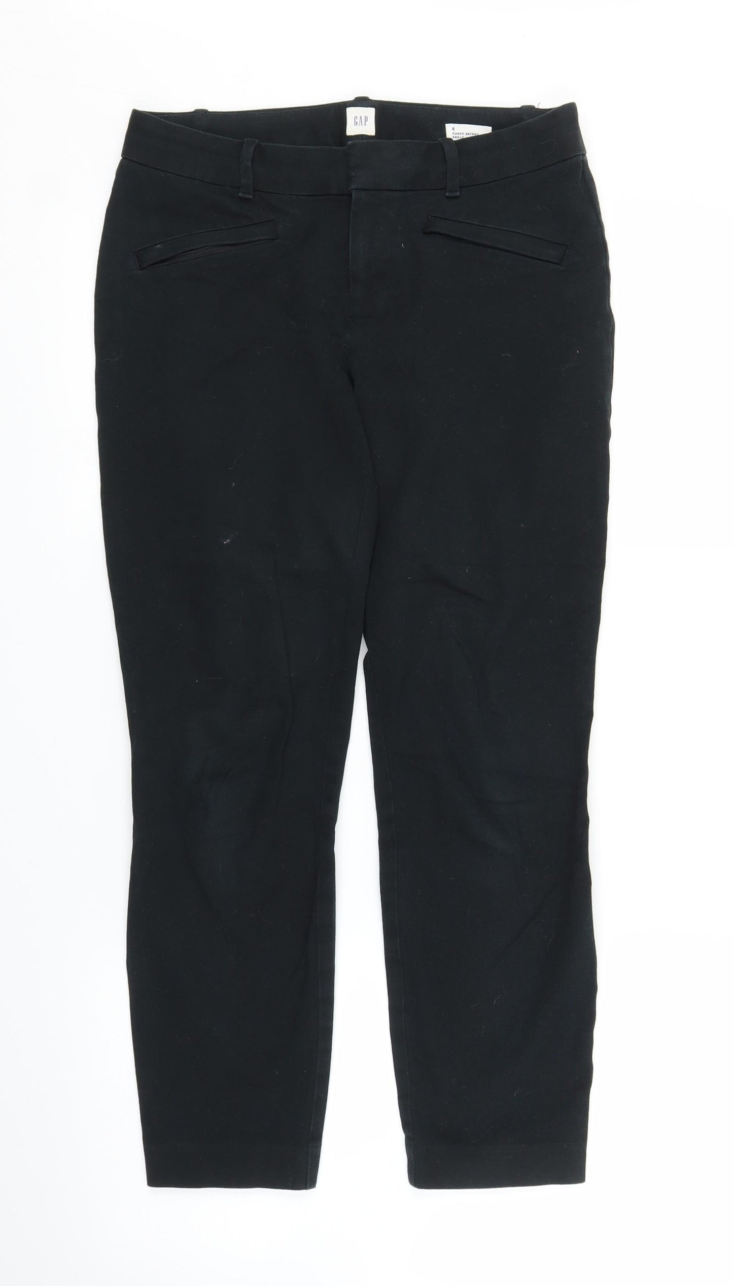 Gap Womens Black   Cropped Trousers Size 6 L24 in