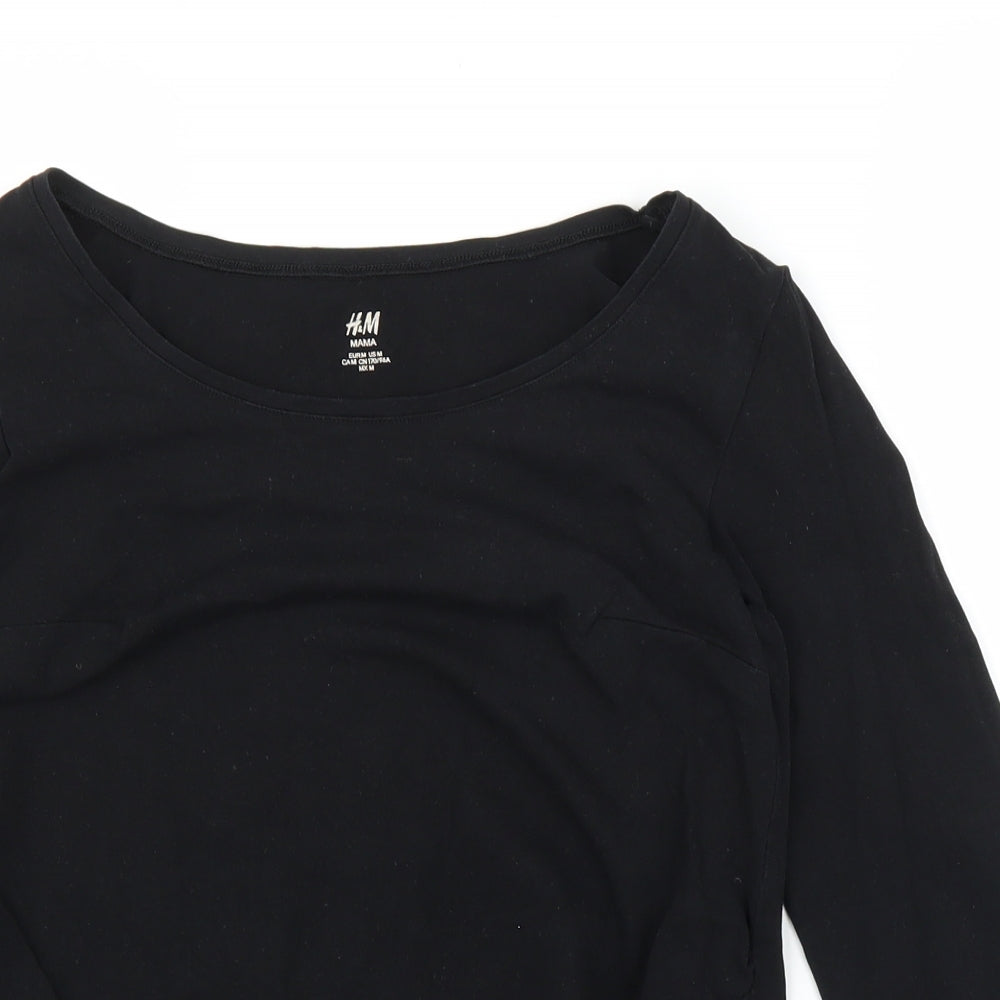 H&M Womens Black   Basic T-Shirt Size M