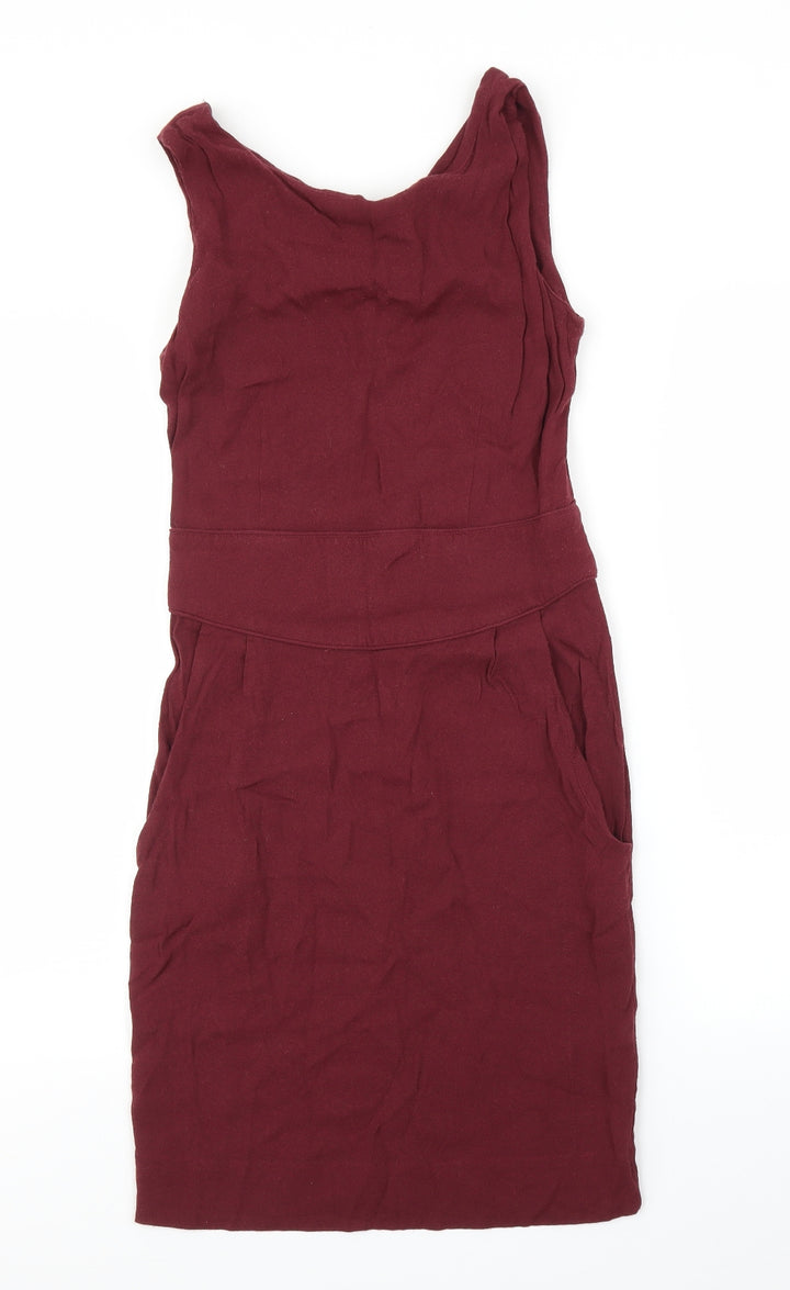 Apricot Womens Purple Sheath Size M