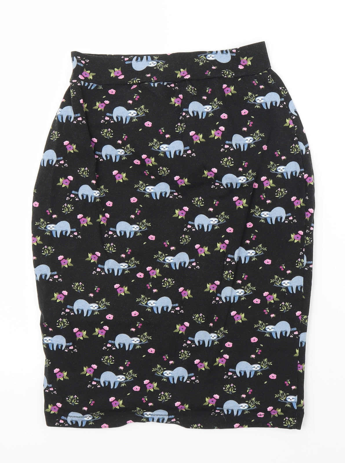 Preworn Womens Black   Straight & Pencil Skirt Size S