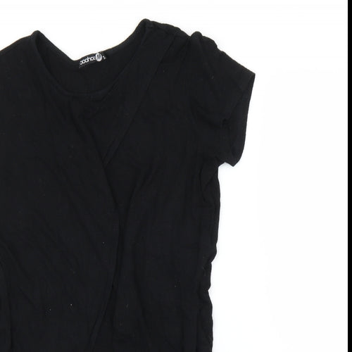 Boohoo Womens Black   Basic Blouse Size 8