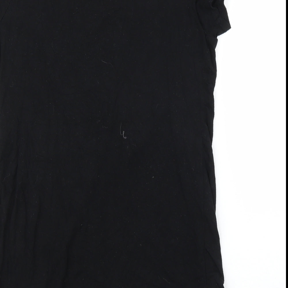 Boohoo Womens Black   Basic Blouse Size 8