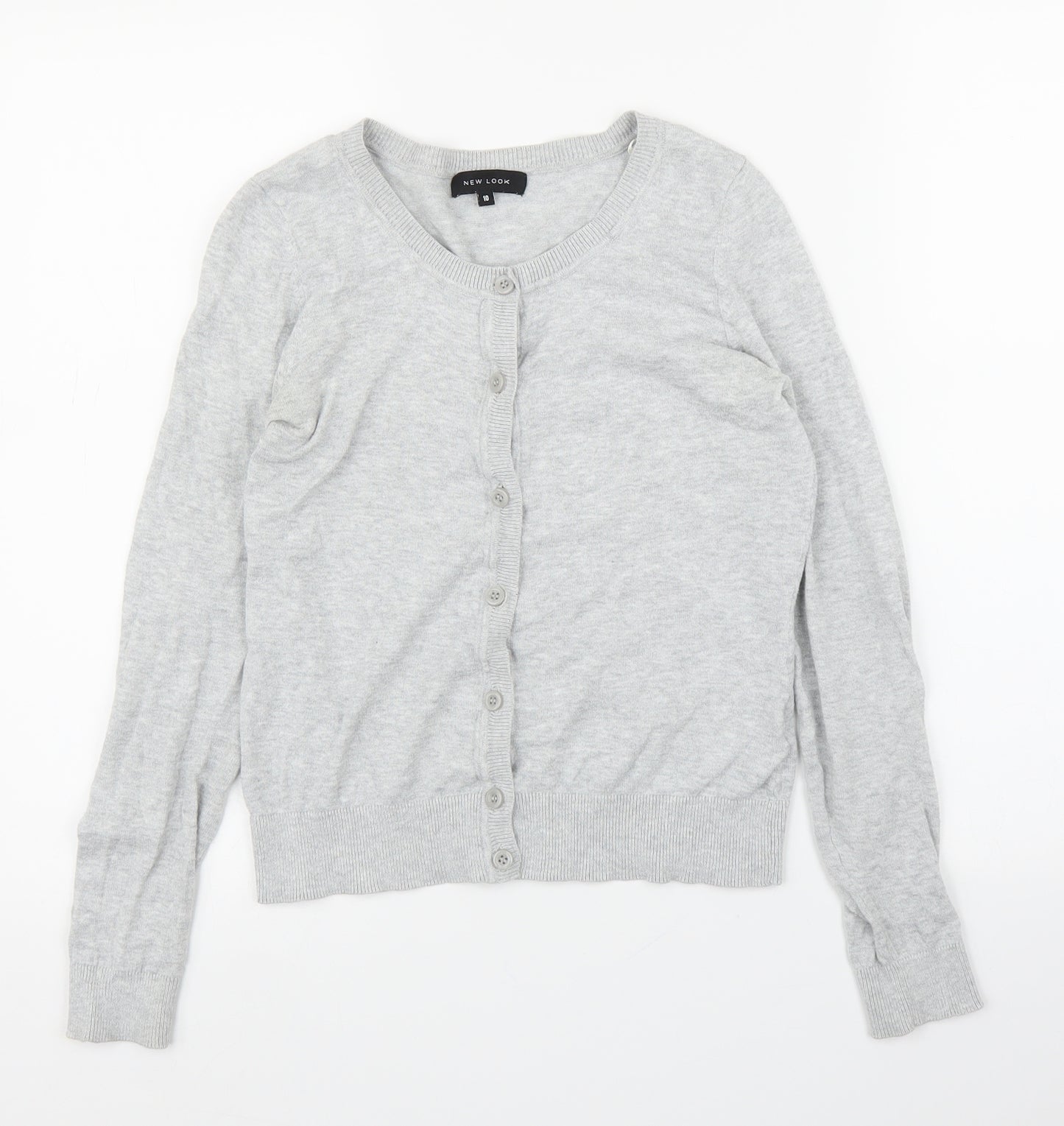 New Look Womens Grey   Cardigan Jumper Size 10