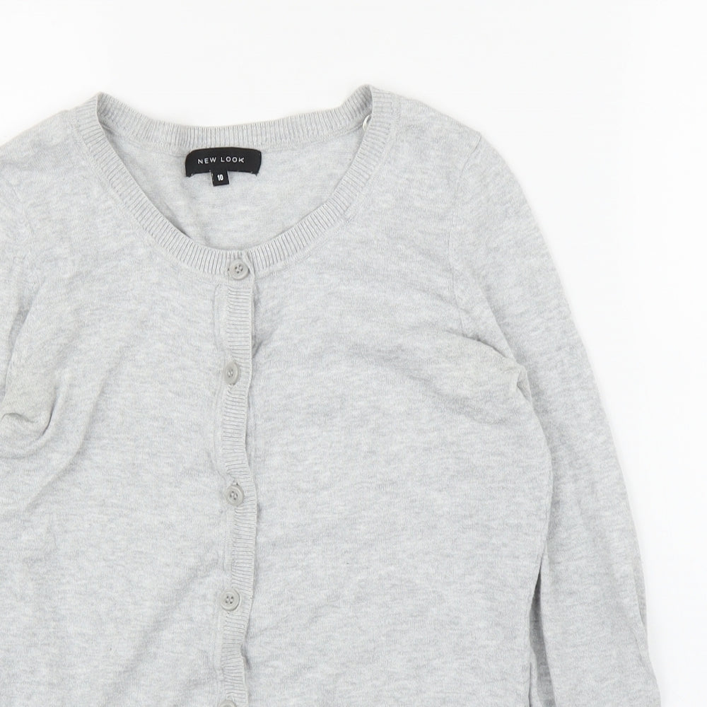 New Look Womens Grey   Cardigan Jumper Size 10