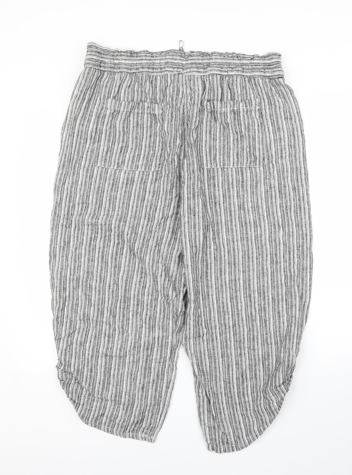 Very Womens Grey Striped  Bloomer Trousers Size 16
