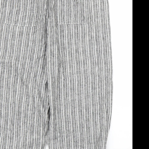 Very Womens Grey Striped  Bloomer Trousers Size 16