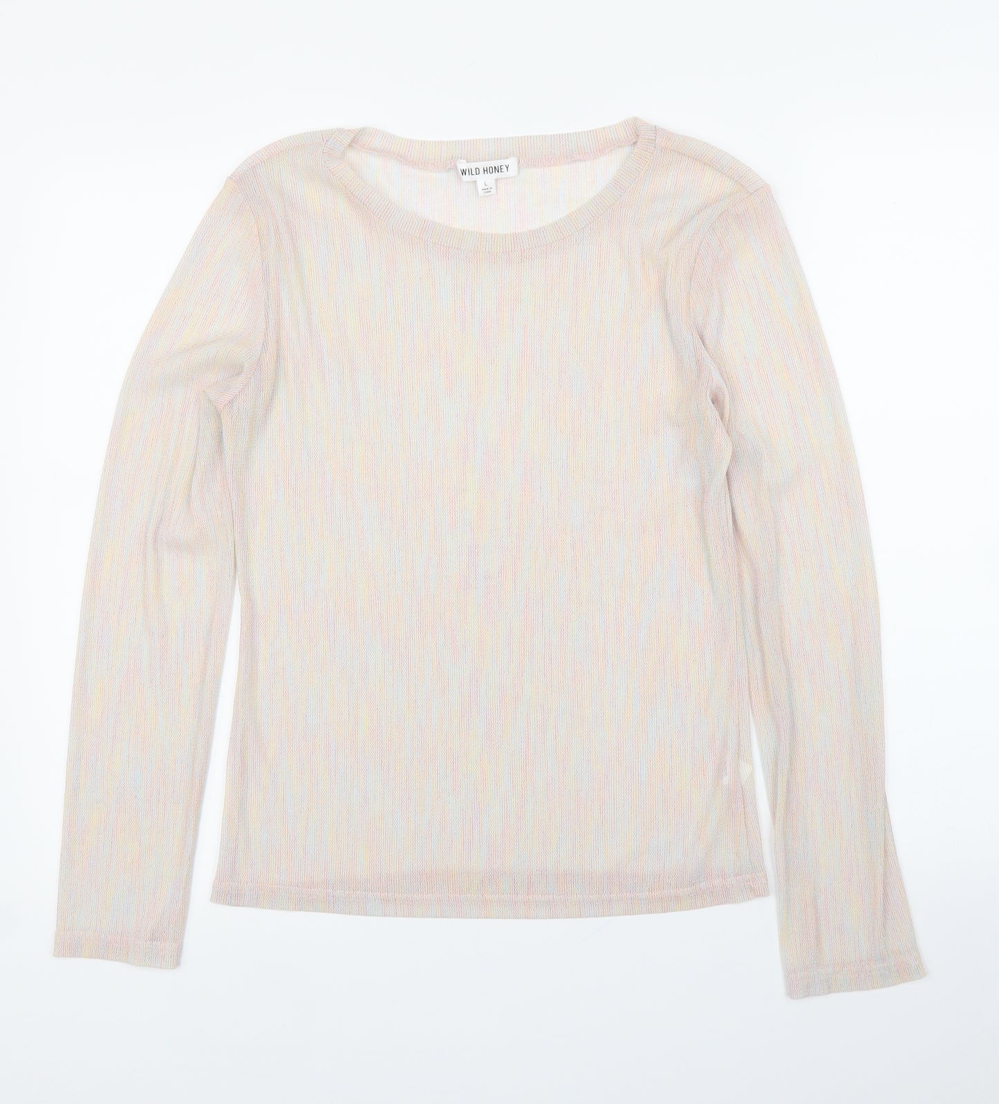 Wild Honey Womens Clear   Basic T-Shirt Size L