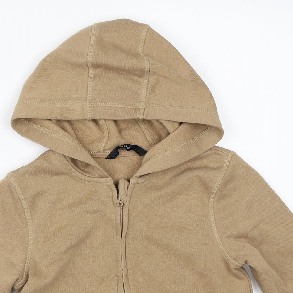 George Boys Beige   Full Zip Hoodie Size 3-4 Years