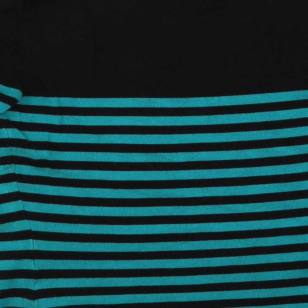 Precis Womens Blue Striped  Pullover Jumper Size XS