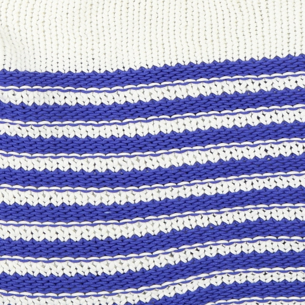 NEXT Womens Blue Striped  Pullover Jumper Size S
