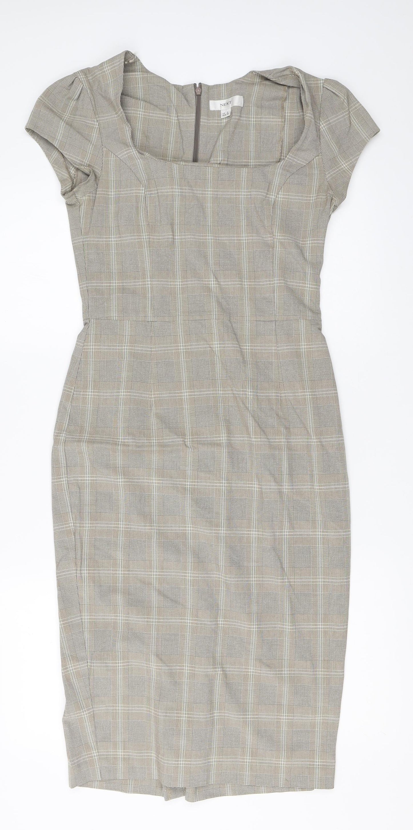 NEXT Womens Beige   Pencil Dress  Size 8